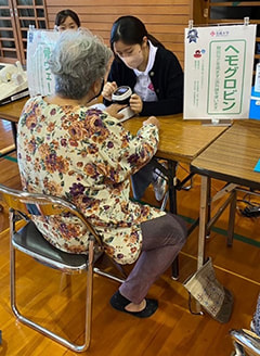 健康測定会の様子