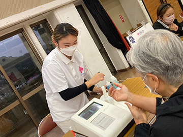 健康測定会の様子